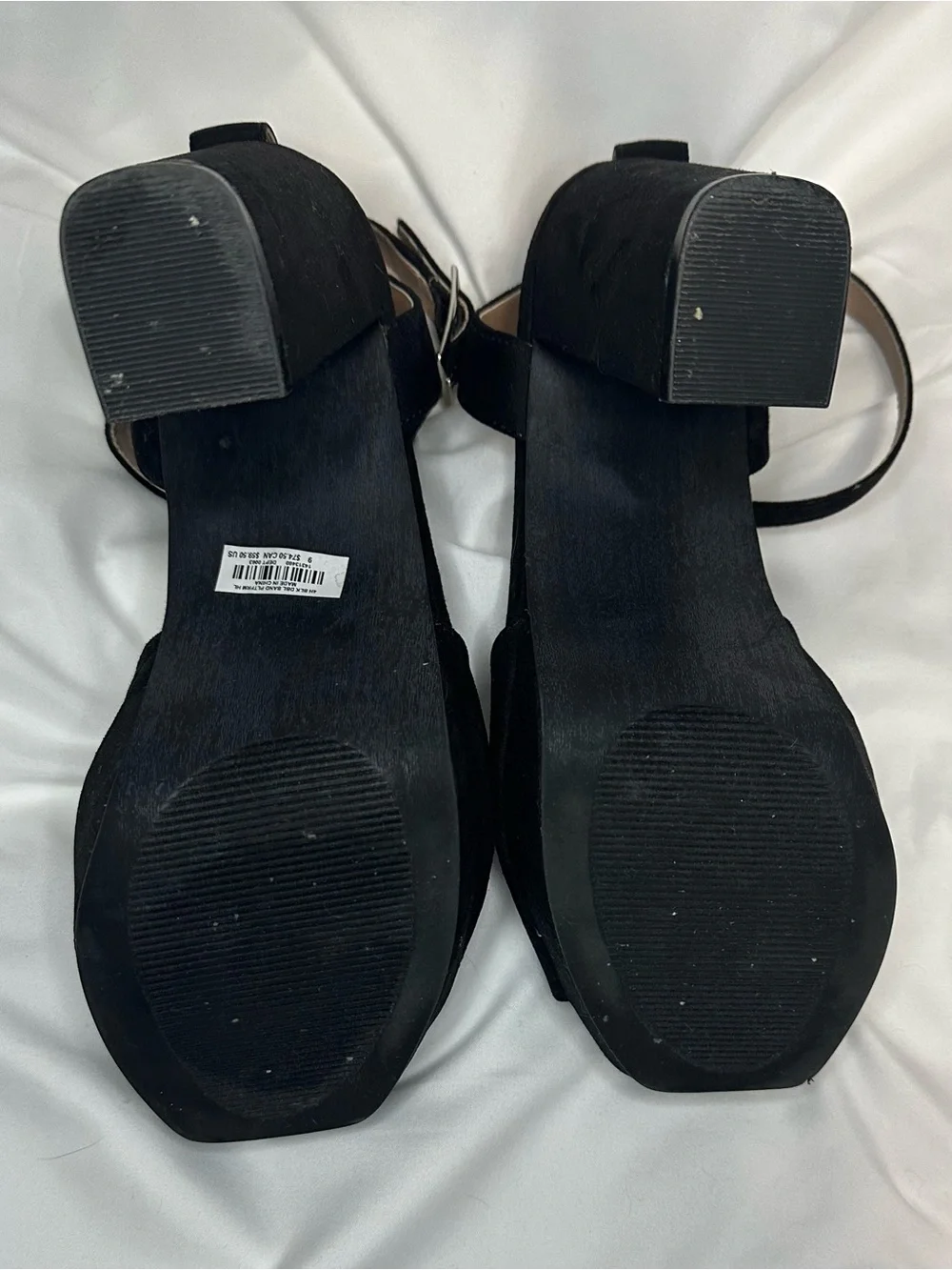 Torrid Black Platform Ankle Strap Heels size 9